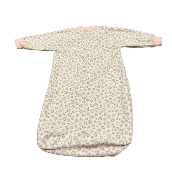 White, Pink, and Gray Child of Mine Carter’s Fleece Sleep Sack - Picture 2 of 3